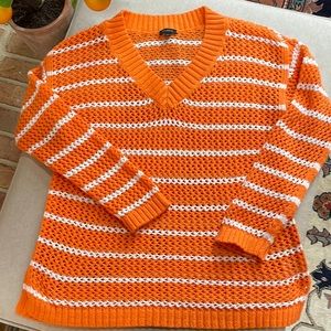 Talbots crochet knit sweater